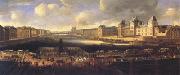 French school, View of Paris with the Louvre (mk05)